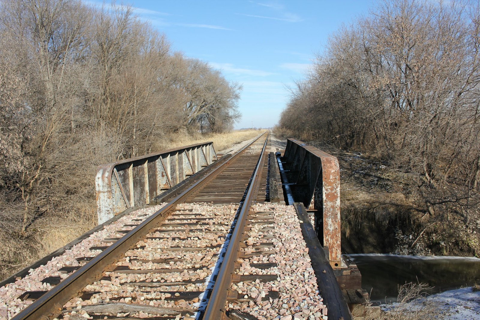 Looking east